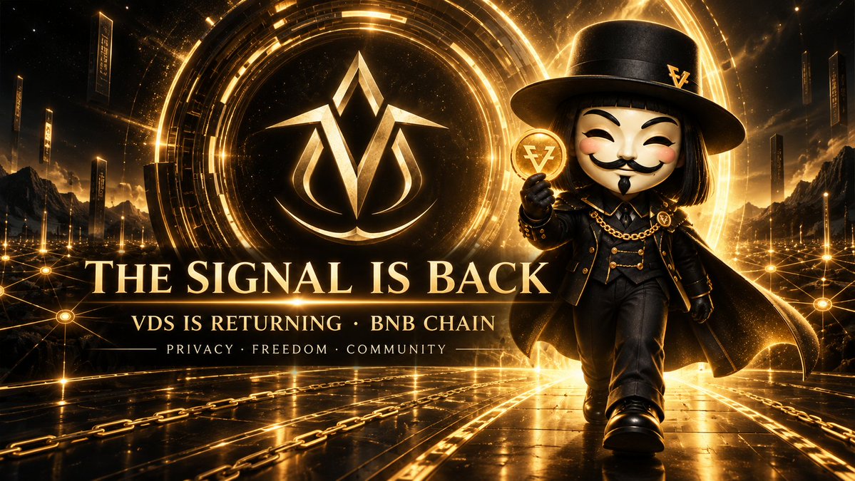 vds_mrv's tweet photo. The signal is back.

VDS is returning — rebuilt for a new era and preparing to make its powerful debut on BNB Chain.

Privacy. Freedom. Community.

The network is awakening.
The Fifth Dimension is closer than ever.
Stay connected.

$VDS #VDS #BNBChain https://t.co/MTC9hM4Nbr