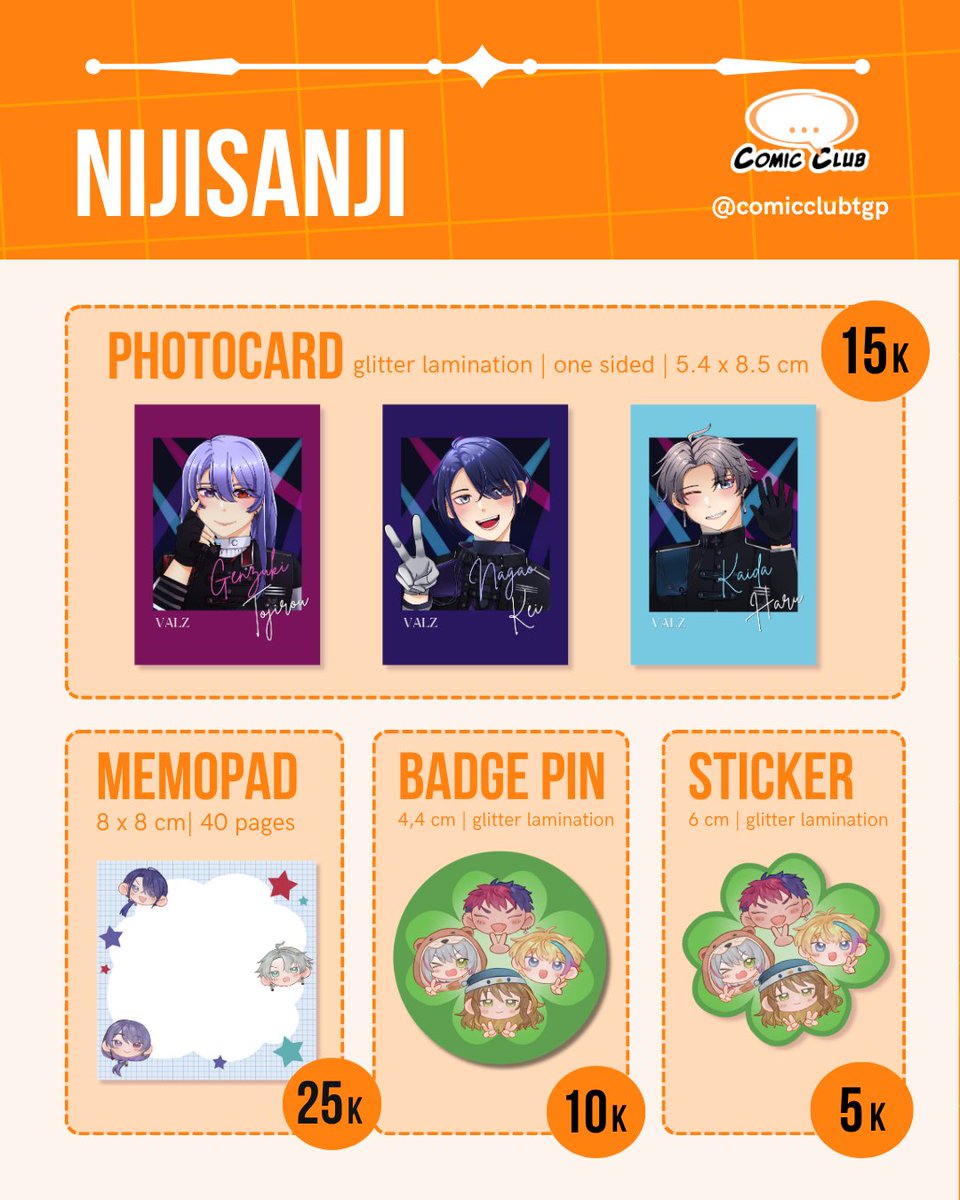 ComicClubTGP's tweet photo. ✨ Persona, Frieren, Resident Evil, Nijisanji, R1999, Uma Musume, ORV

🗓️ PO: 5–19 Sept 2026
📦 Pick Up &amp; MO
📍Pick Up: Comic Club Booth (TBA, Day 1 only)
💌 MO processed after the event
🏷️ Order: https://t.co/Gy11wzhofi

#comifuro23 #CF23 #nijisanji #reverse1999 #umamusume #orv https://t.co/X5uXemDP6x