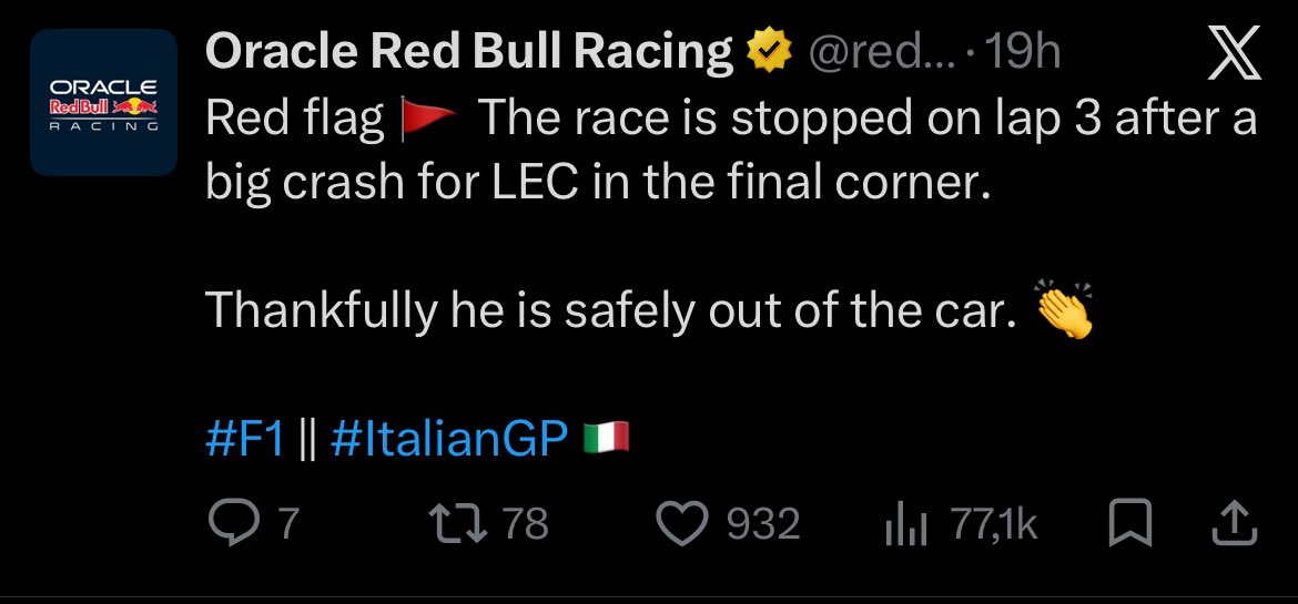 marydocharlito's tweet photo. even red bull did more than his own team🫩 https://t.co/D4OOuaZyVx