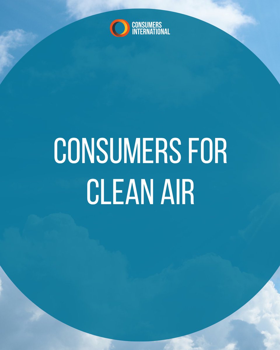 Consumers_Int's tweet photo. 99% of the world's population breathes air that exceeds WHO safety limits. On #CleanAirDay, we're celebrating the consumer organisations turning concern into action through #ConsumersForCleanAir, helping make pollution visible and accelerate progress towards healthier communities.

➡️https://t.co/CCXjmQZwY0