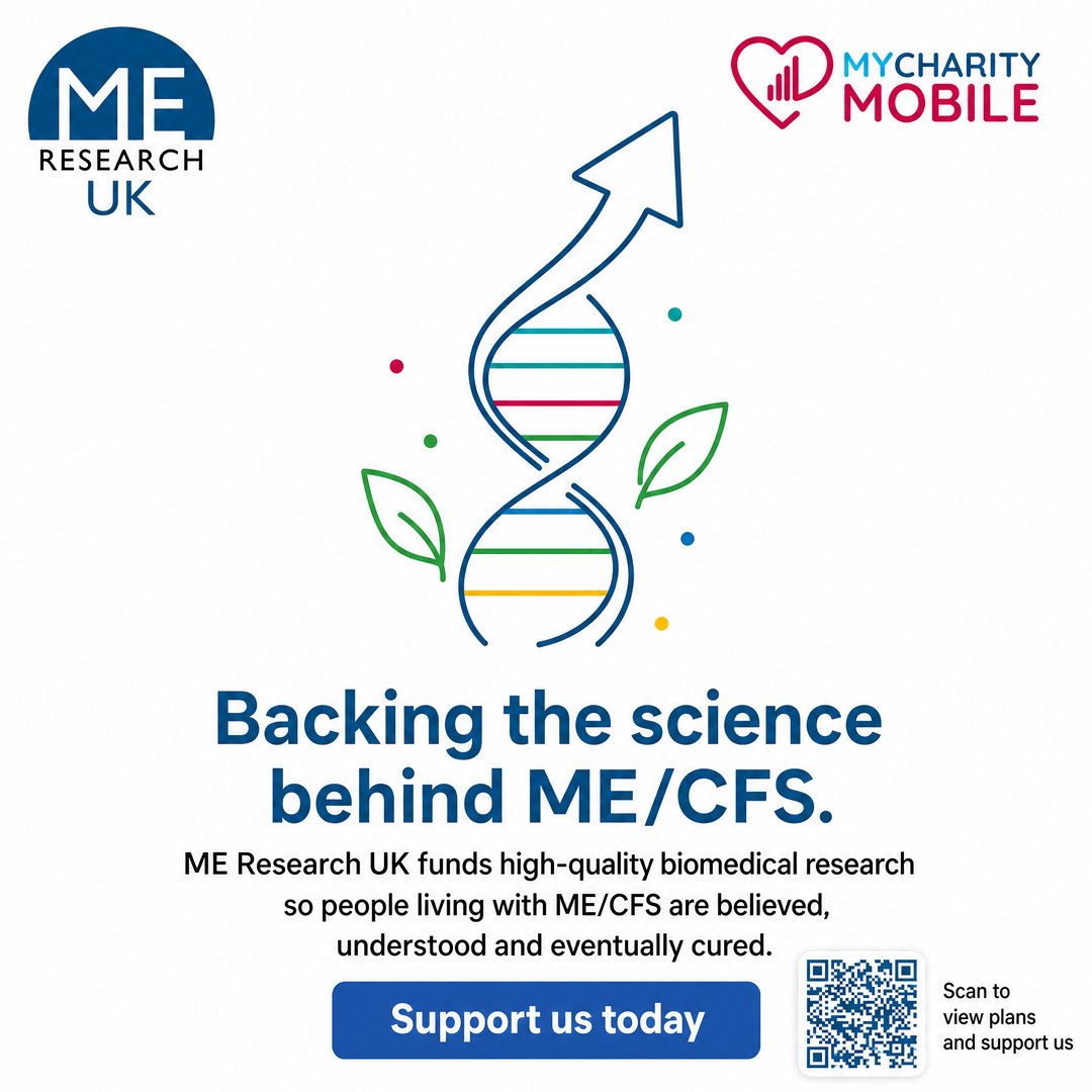 MEResearchUK's tweet photo. Your phone bill could help fund the research that brings us closer to answers for ME/CFS.

Through our partnership with MyCharity Mobile, 15% of your monthly mobile spend comes to ME Research UK when you choose us as your designated charity.

https://t.co/45MJma7m3R https://t.co/OAKy4Cw2h3