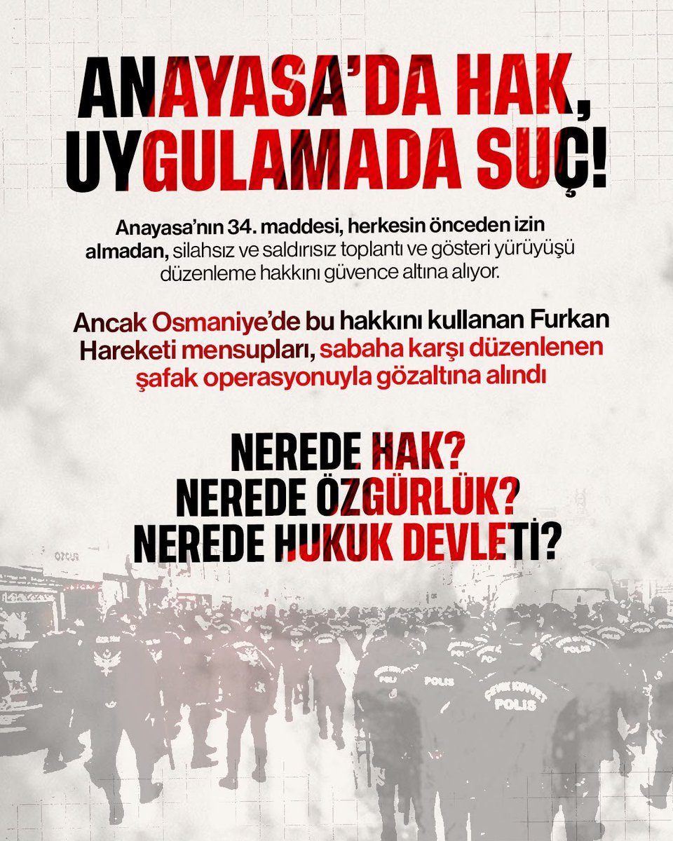 vanfrkn6565's tweet photo. Zalimin zulmüne yazıklar olsun 

#OsmaniyeEmniyeti
Açıklamaya SafakBaskını
IfadeHürriyetine Darbe https://t.co/s66282tELD