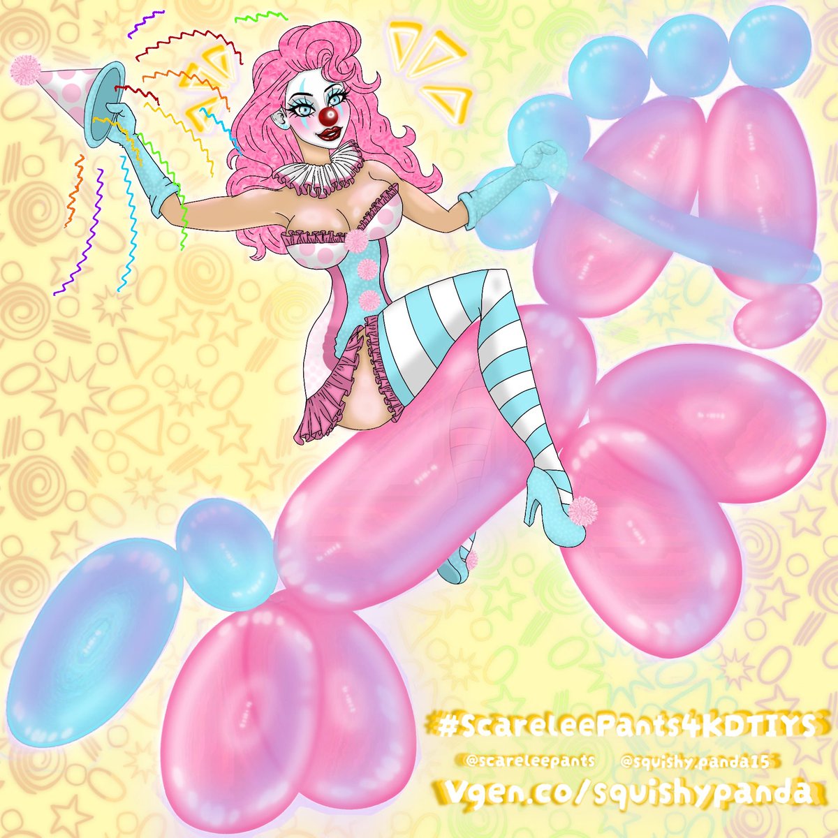 SquishyPandaArt's tweet photo. ✨🤡🎉💕 https://t.co/cK7M4n5JKR