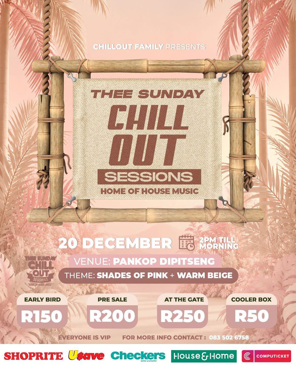 StouterEnt's tweet photo. It’s that time of the year where we look forward to the most lovely deep house event held once every year in December. 

Ko Pankop Mpumalang just after Hammanskraal. Secure your tickets with Computicket and let’s come and enjoy house music in numbers

See you there 🤟🏾 https://t.co/HsXkV10KsT