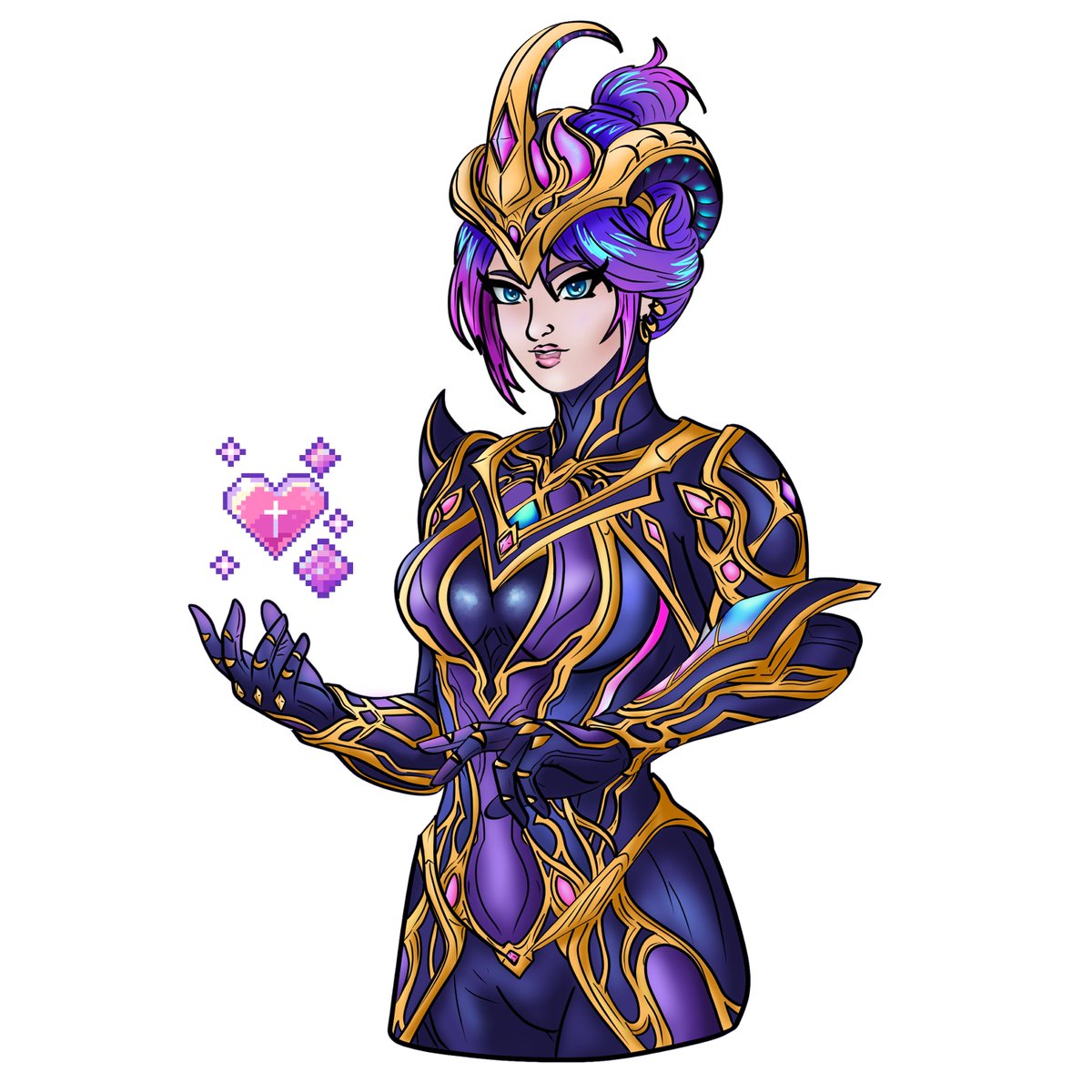 khali_see's tweet photo. Just some art of my oc inspired by my Nyx with the Pasithea skin #warframe #warframeart #warframefanart https://t.co/FCU0V7VT7Y