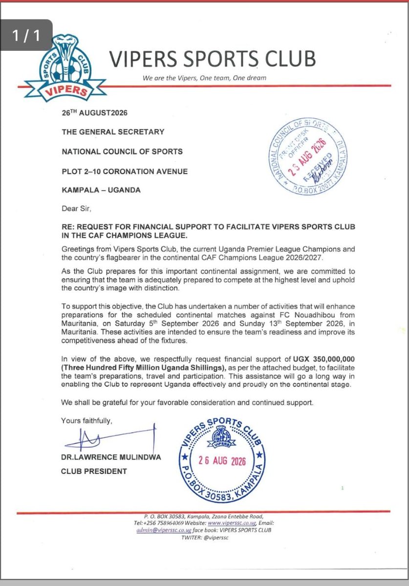 Damba_Allan's tweet photo. In order of dates and event occurrences 👇

Dear @NCSUganda1 Dr. Ogwel, if it's not in the spirit of fairness, we don't need your money.

Thank you for your attention to this matter. https://t.co/bob9MT9KeW