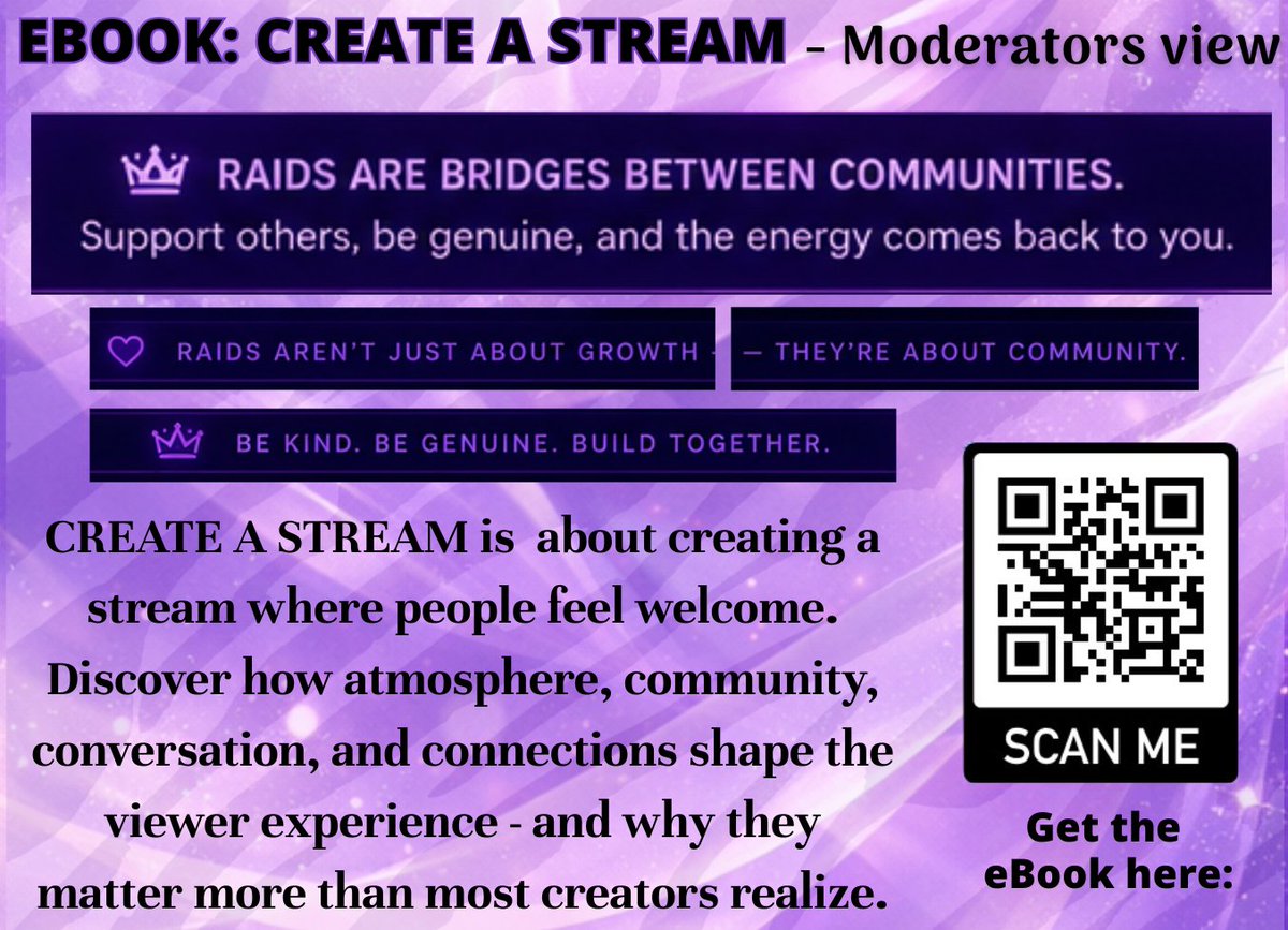 Motivatedtiger's tweet photo. A raid brings new eyes to your stream,but it also means another streamer thought you were worth visiting. Welcome your raiders,thank for coming -give them a reason to feel at home. You never know where that bridge might lead. #CreateAStream #Twitch #Streamer #eBook #StreamerTips https://t.co/WsGsVDvztv