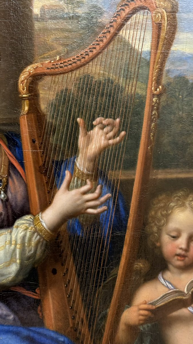 MilovanCavor's tweet photo. Un grand Mignard, Autoportrait, qui part en restauration, mais un petit, Sainte Cécile, magnifiquement restauré, qui revient 👉salle 916, aile Sully, 2e étage. https://t.co/3lsArUxXsg