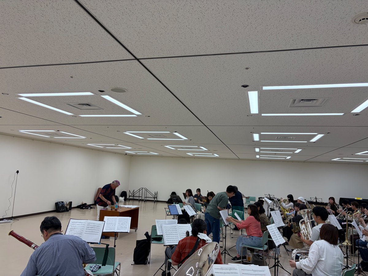 AsakusaWindOrch's tweet photo. 早いものでもう9月も1週間すぎましたね… 秋雨前線直撃？の昨日も練習でした。
本番までの練習も残りわずか，がんばります！
9/20開催の『浅草「夏」吹奏楽祭』は入場無料です♪ ぜひご来場くださいませ！ https://t.co/WANKuhTCMR