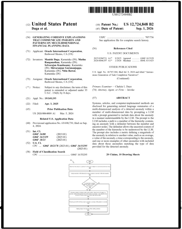 muthurangnathan's tweet photo. Never imagined i would get a patent, but thnx to my Engg and Data scientist colleagues, got my first patent. Innovation dna is key to be excited in tech product, and patent is such a great milestone. Thanking everyone who inculcated this dna to us.
#prodmgmt #AI #orclepm #IP https://t.co/qypBnNZaoU