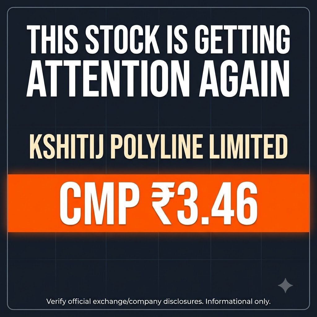 YadavTanu44444's tweet photo. Kshitij Polyline Limited ka CMP ₹3.46 setup attention मांग रहा है. Omkar acquisition ने business narrative में नया angle जोड़ा है. अब market follow-through को closely track करेगा. #Penny_Multibagger https://t.co/D3l38GBnsU