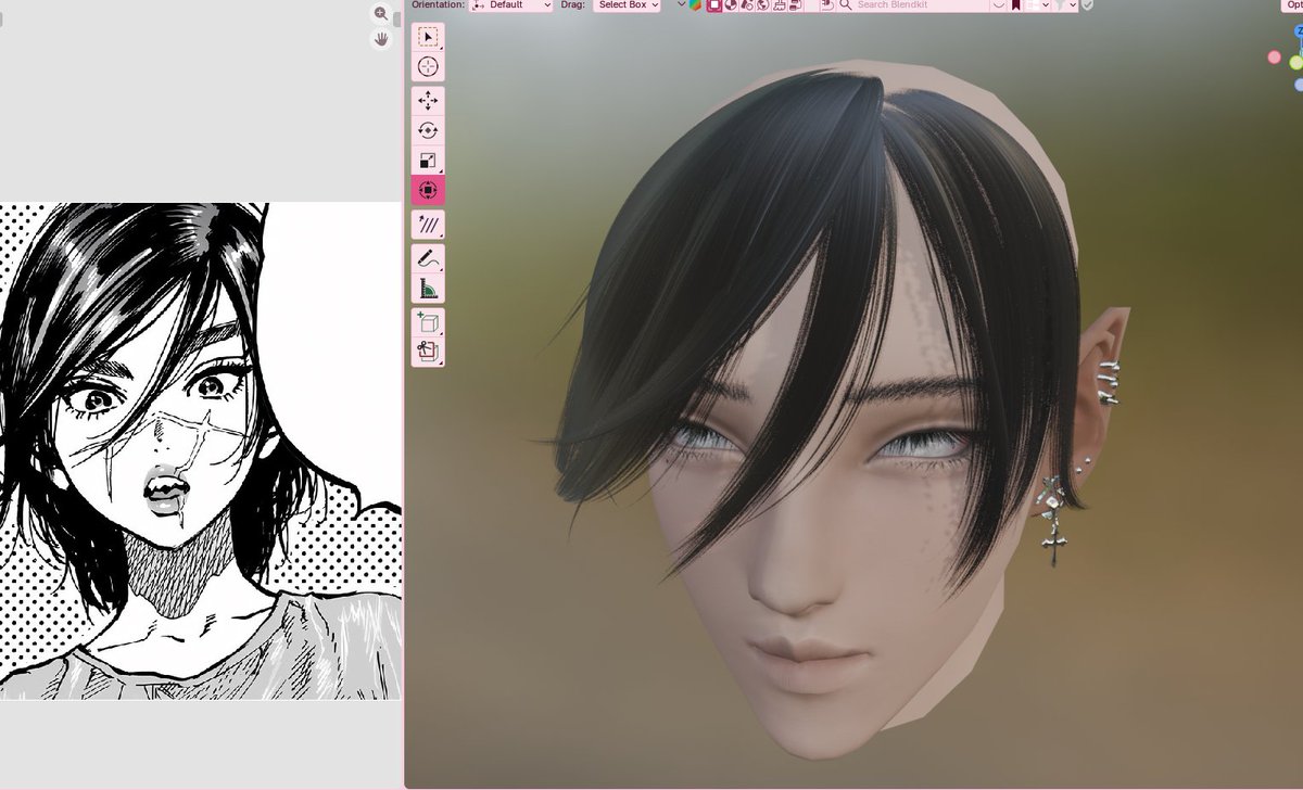 who_trauma's tweet photo. wip: Sugimoto hair attempt lol 
#traumamod https://t.co/eo1Hx4aVWZ