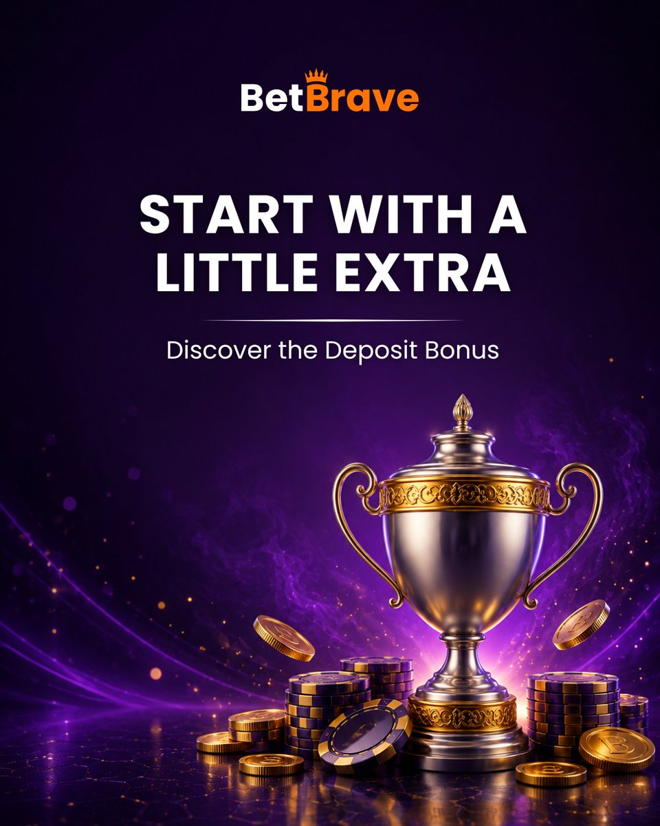BetbraveOffical's tweet photo. Start your BetBrave experience with a little extra.

Discover the Deposit Bonus on BetBrave.
🔗https://t.co/Q7YYdNhz7f

#onlinecasino #casinolife #onlinegaming #betbrave #onlinecasino #onlinepoker https://t.co/jJ0PICqsgZ