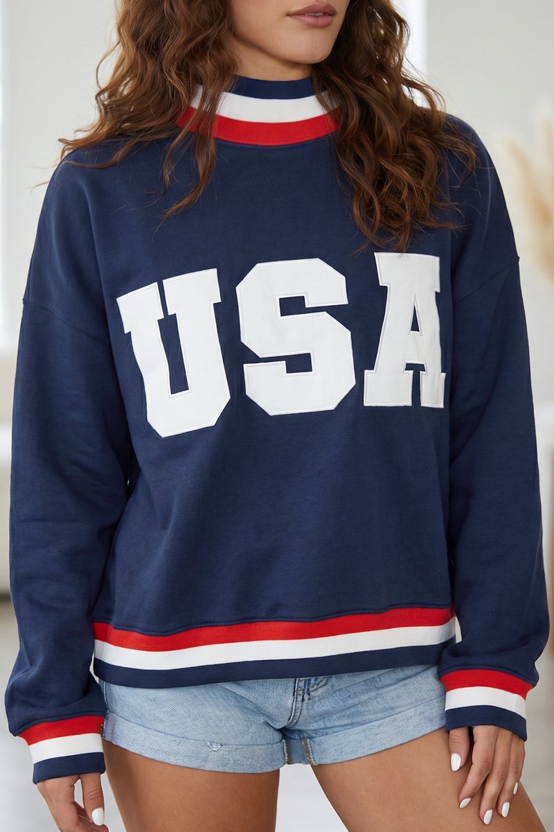 BoutiqueKalea's tweet photo. KaleaBoutique Comfortable USA Slogan Patch Embroidery Colorblock High Neck Long Sleeve Sweatshirt #fallfashion #hoodies
$24.95
➤ https://t.co/80XuytIPhr