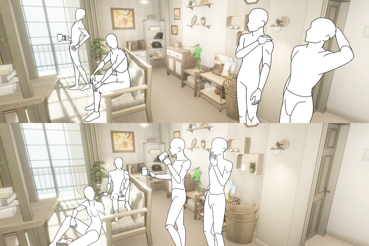 SAJEJA_'s tweet photo. #이메레스 #트레틀 #トレス素材 
🏠
거실 배경을 포함한 4인 헤더형 트레틀 배포합니다!

배경/인물 단독은 아래 링크에서 다운로드 가능합니다.
https://t.co/lxzG53PVlE https://t.co/LIAgFLes4J