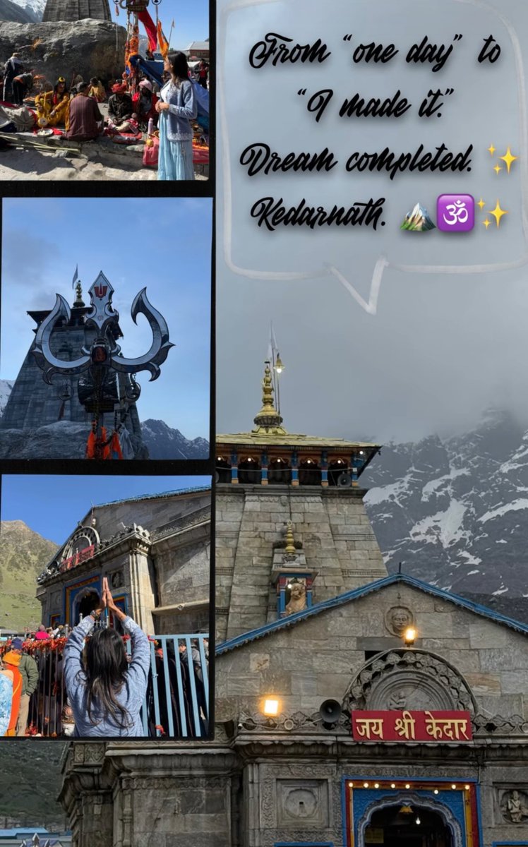 matargashtiii's tweet photo. 🕉️ From dream to darshan, from “one day” to “we made it.”
Kedarnath wasn’t just a destination, it was an emotion. 🏔️✨
Har Har Mahadev! 🔱
— Matargashti ❤️🔥
#Matargashti #Kedarnath #HarHarMahadev #Mahadev #KedarnathYatra #DreamDestination #TravelWithMatargashti https://t.co/1Ju7CdGw2h