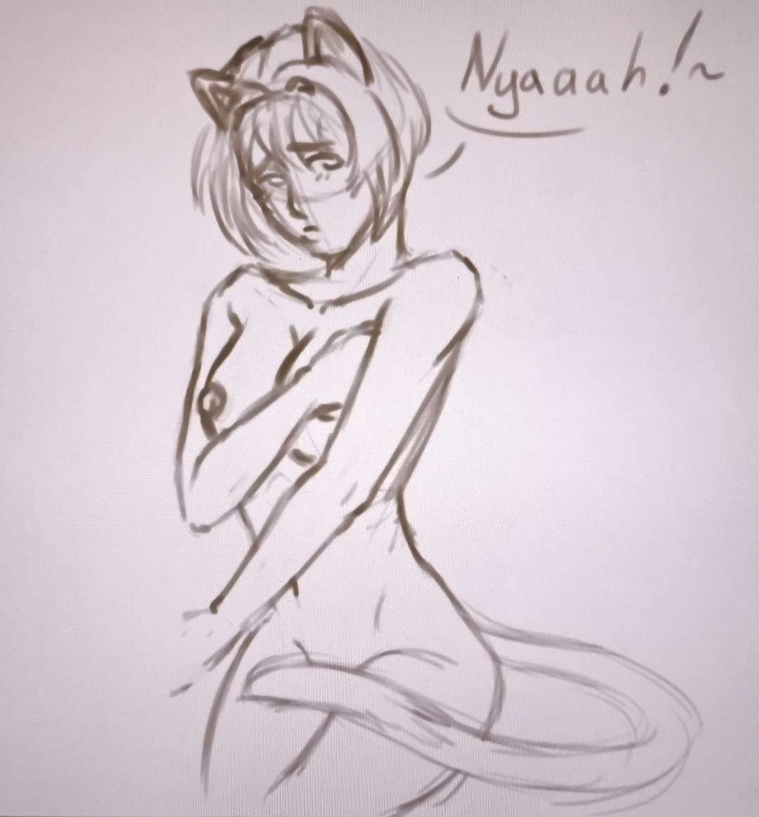 lolmaeda's tweet photo. Nyaaaaahhh

#digitalart #fanart #nekosugargirls #neko #nude https://t.co/JdxOsj4ORW