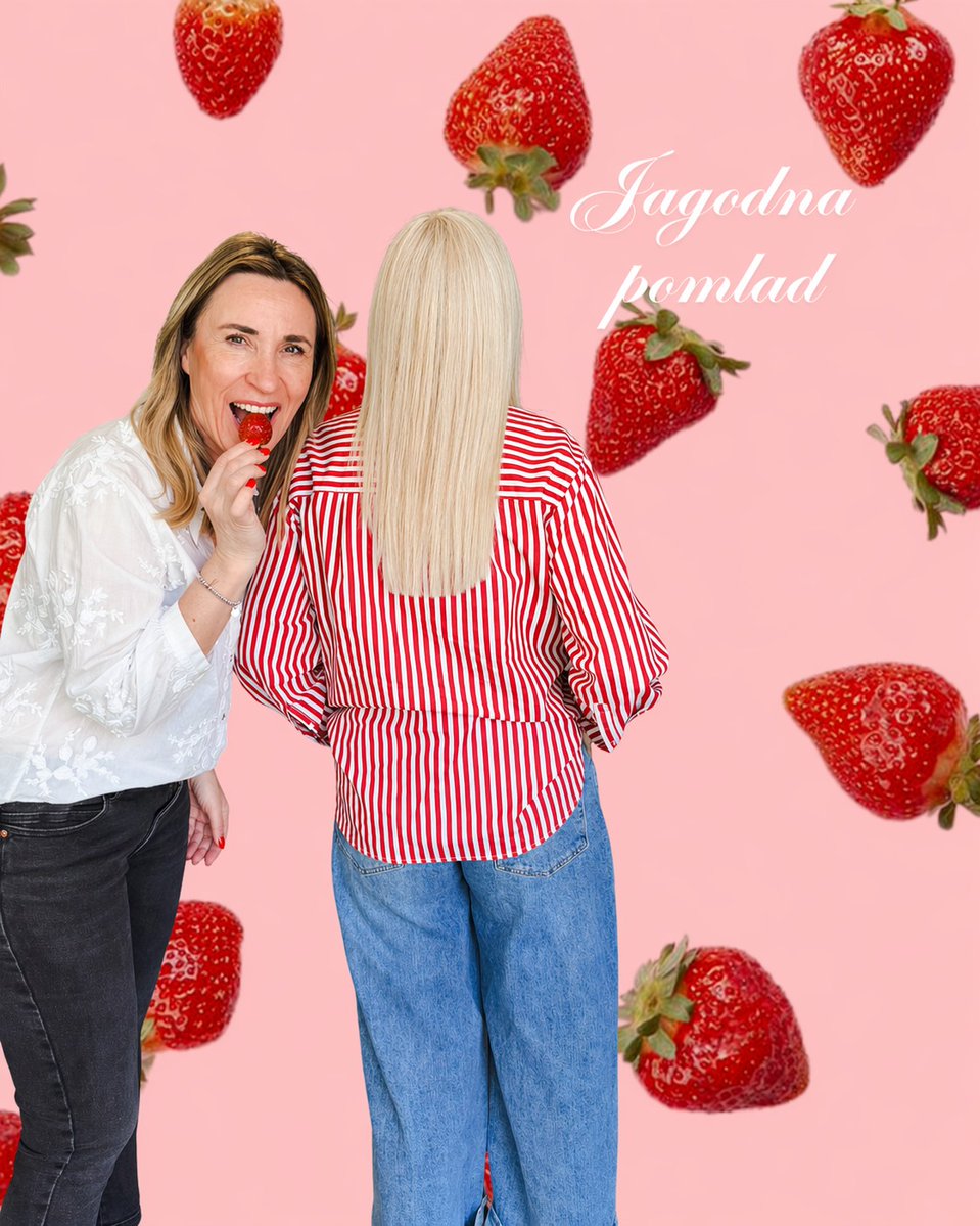 assoonn's tweet photo. Jagodna pomlad: osvežili smo blond odtenek na podaljških in uredili konice za svež, negovan videz. Blond lasje čudovito zaživijo v kombinaciji z živahnimi spomladanskimi toni. https://t.co/gJPBJUC6wH