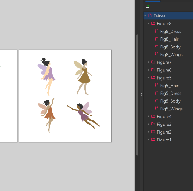 WoodbridgeEdits's tweet photo. Worked on layered Victorian Fairies SVG I am particularly happy the the hair! 

The top left, pink, her hair just naturally fell right. I think the throw back of the arms prompted me to allow the hair to give movement. 

I am happy with it. 

https://t.co/KCd9LCtaSH via @Etsy https://t.co/wy33nlpxF0