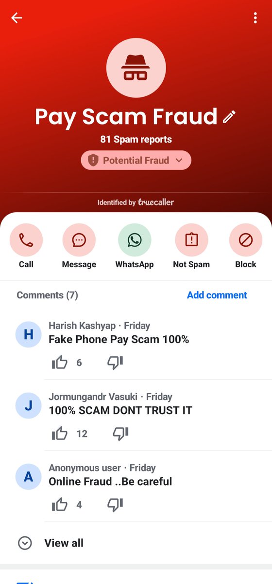 sunkaraleela's tweet photo. వీడెవడో @WhatsApp లో బ్లూటిక్ కొనుక్కుని @PhonePe పేరుతో స్కామ్ చేస్తున్నాడు. https://t.co/CEG91uHssa