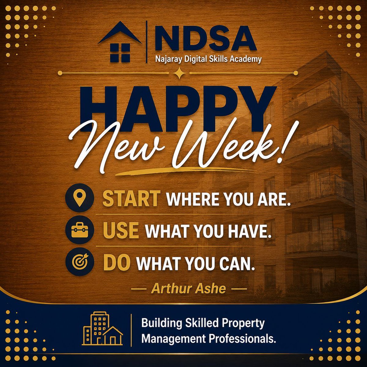 NajarayDigital's tweet photo. Happy New Week!

You don't need to have everything figured out before you begin.

Start where you are, use what you have and keep moving forward.

Have a productive week!

#NDSA #MondayMotivation https://t.co/WumrIMWs5Z