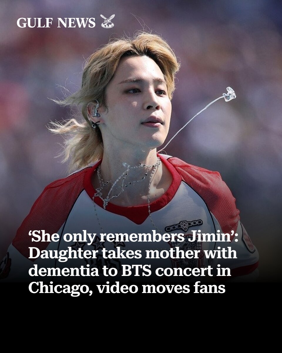gulf_news's tweet photo. For a mom with dementia, a BTS trip to Chicago keeps Jimin’s name alive
https://t.co/w0VbMfVBvS https://t.co/QE8yLmhBly