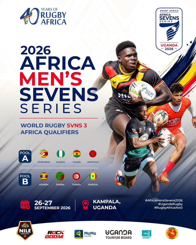 Image for the Tweet beginning: 🏉 Kampala awaits! 🇺🇬

The 2026