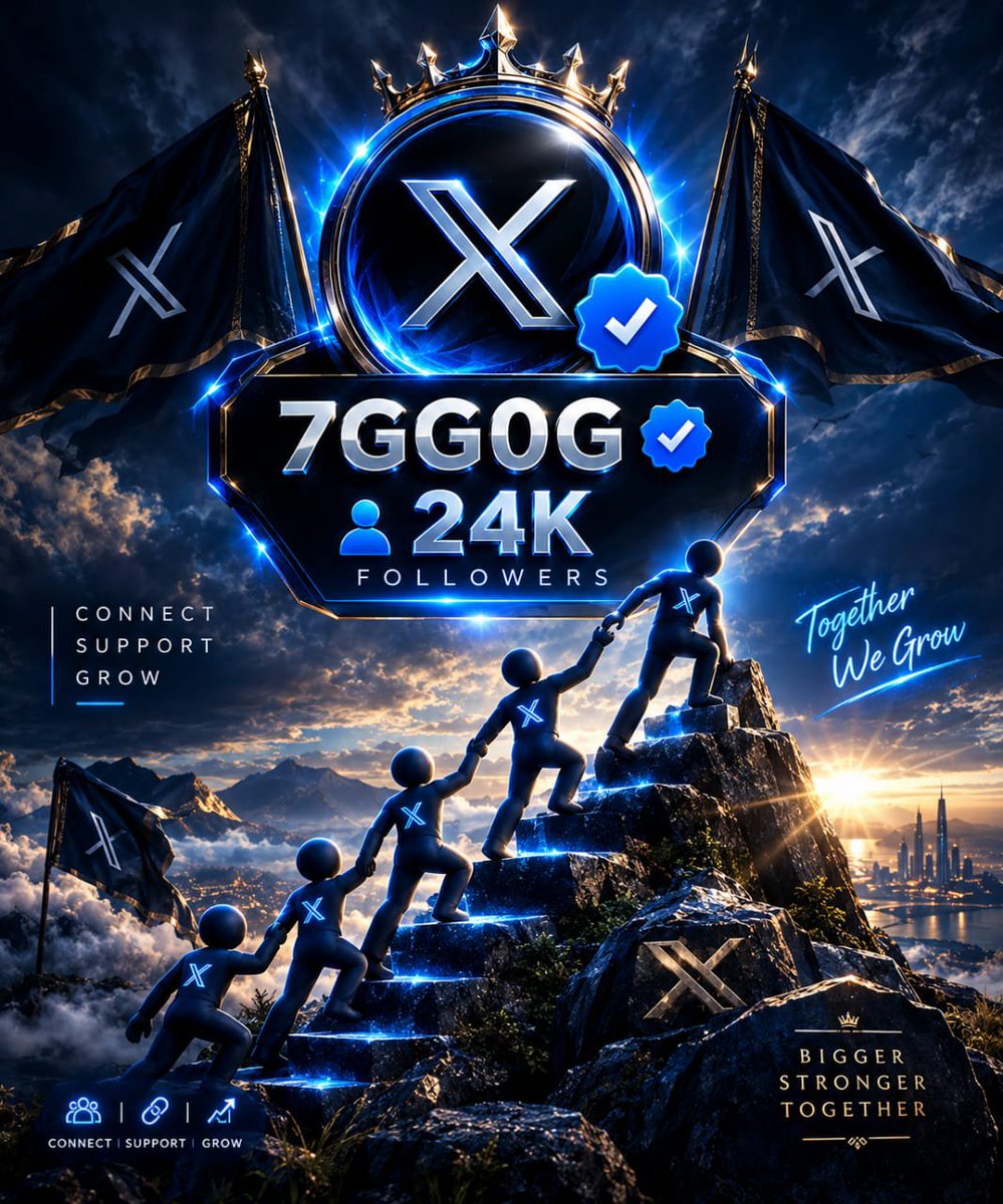 7GG0G's tweet photo. ⚡️ 24K — THE JOURNEY CONTINUES.
🤝 CONNECT. SUPPORT. GROW.
👇 Drop “HELLO” to be part of it.
🏆 NEXT MILESTONE: TOGETHER. https://t.co/vXzdksRMYU