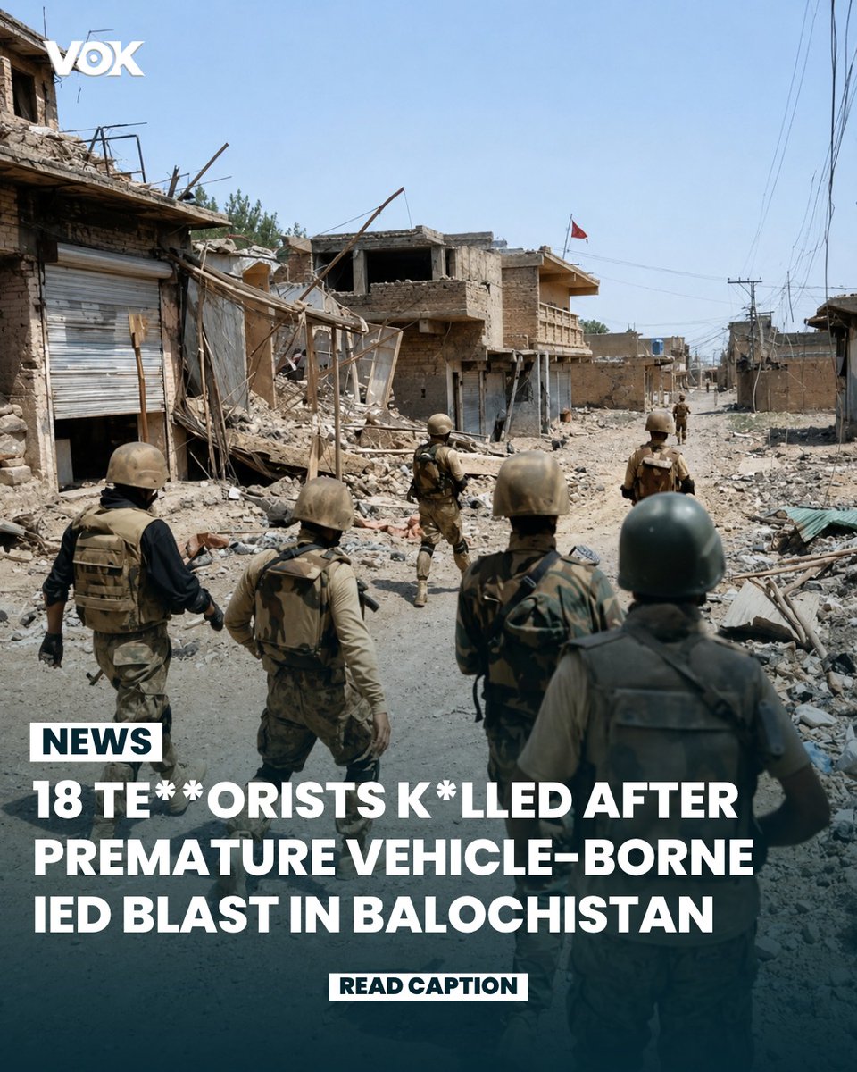 jimenezeddie's tweet photo. A major counter-terrorism operation in Balochistan killed at least 18 Fitna Al Hindustan militants in two incidents. Eight died when a vehicle-borne explosive device detonated prematurely in Surab, averting a potential attack. https://t.co/sCFaulvzSz