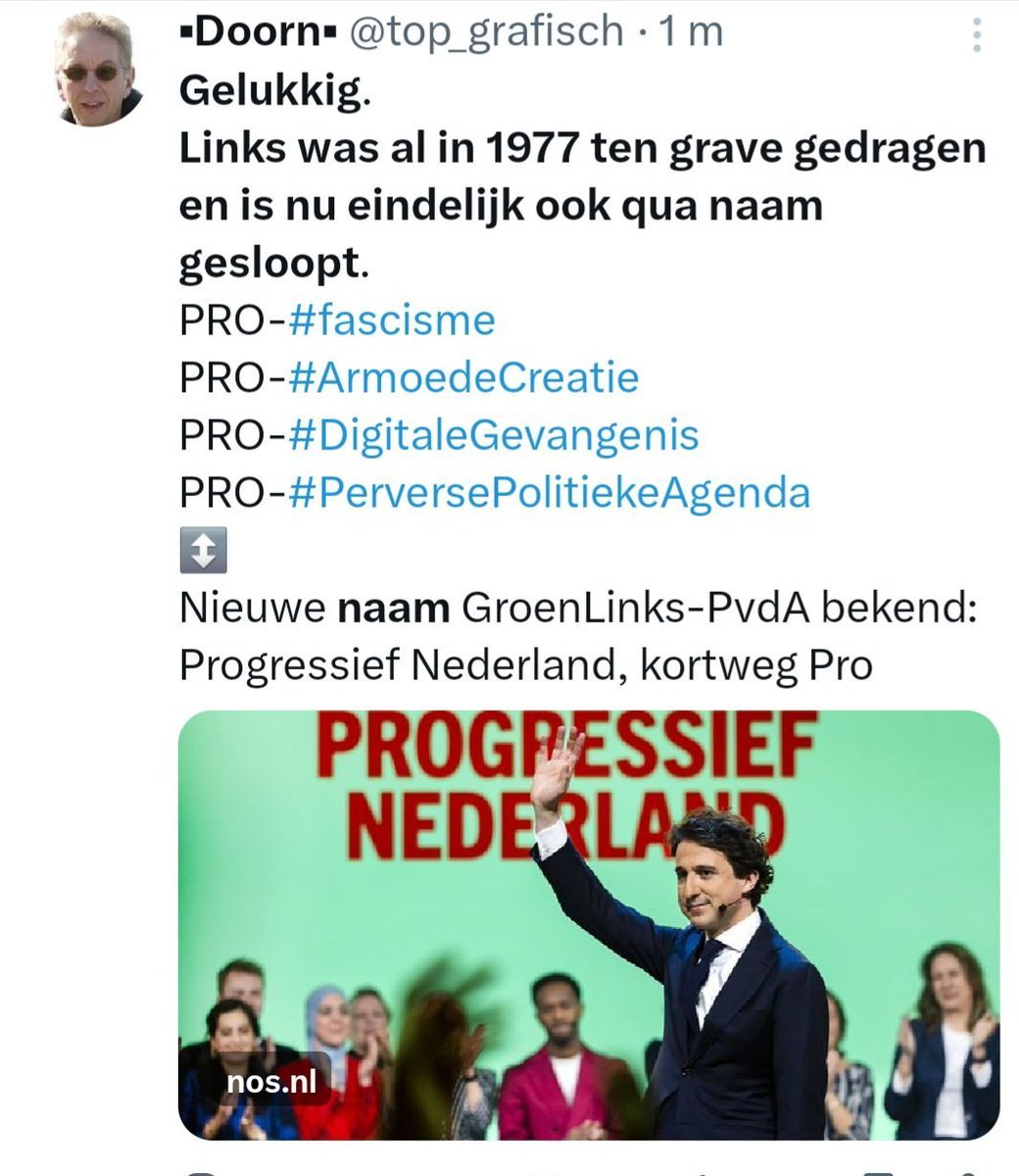 top_grafisch's tweet photo. @AagjeSchaper @deSunShineBand @jesseklaver @progressiefned @HenriBontenbal @jpaternotte #GroenLinks @jesseklaver
⬇️ https://t.co/mr3z3lqyqd