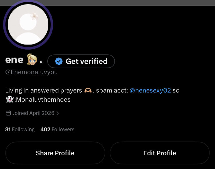 Enemonaluvyou's tweet photo. 402 followers in a week i literally started with zero followers on here 😍 thank y’all,y’all are the real mvp https://t.co/yS7r6eKLQL