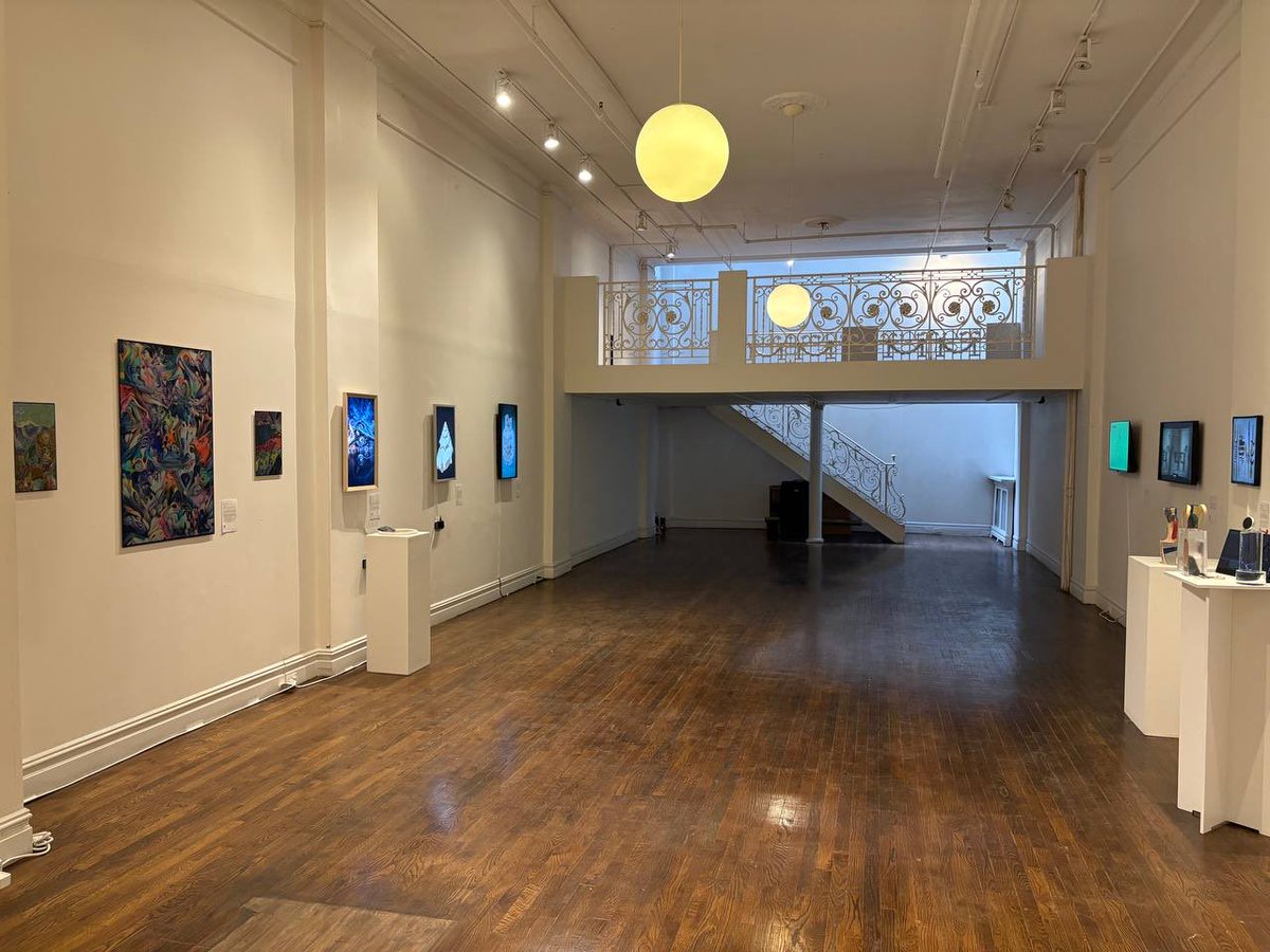 tyaagnliu's tweet photo. ./spiral is open for three more days, by appointment.

Pieces by; @annespalter ꩜ @artonymousart °‧ @tyaagnliu ⋆｡ @BardIonson ⭒ @genekogan ໑ @NeuralBricolage   ༘⋆ @kcimc @quasimondo 𖦹° @VanArman  𖡎 @rheaplex ⟳ @videodrome ⭒

My thanks again to everyone who visited, acquired work and helped make it happen.