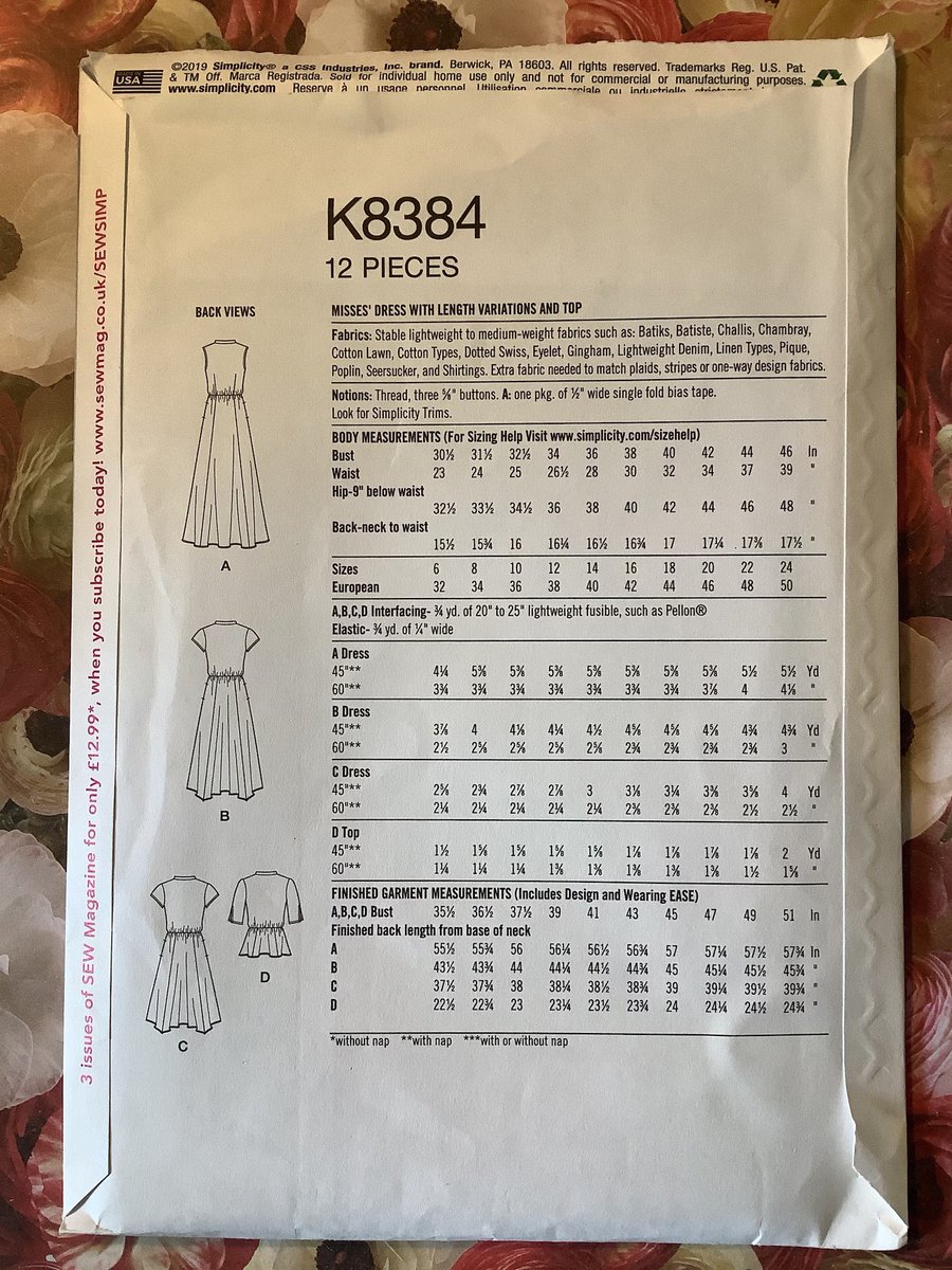 WatsonsVintage's tweet photo. A FABULOUS casual dress and top for all seasons. Simplicity Sewing Pattern K8384 โ Misses' Dress & Top, Sizes 6-14 https://t.co/JGO1YRlwFJ via @Etsy #SewingPatterns #Simplicity #DressPattern #CasualDress #ContemporaryFashion #WardrobeStaples https://t.co/yTXhwdD8HY