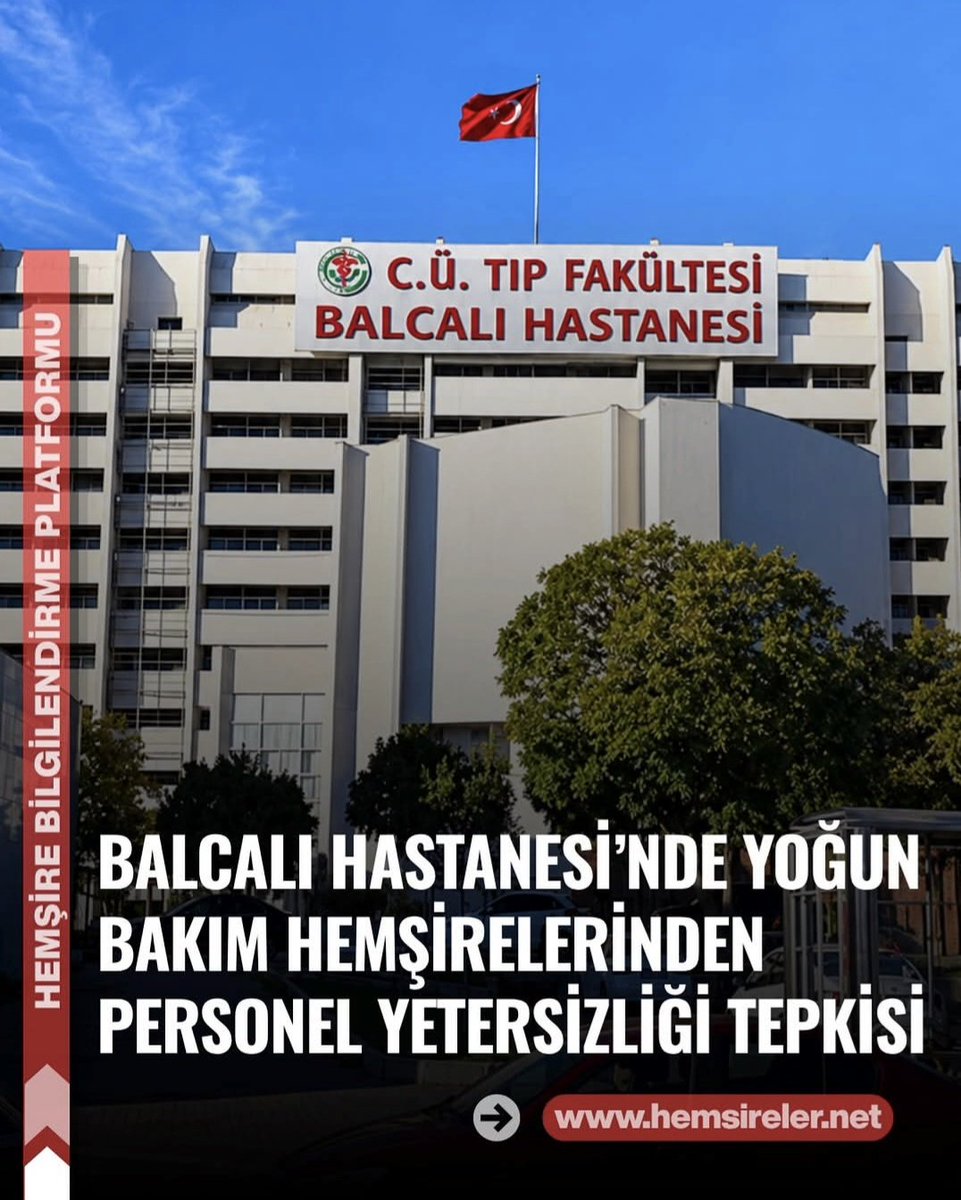 mzayberk's tweet photo. 📍 Çukurova Üniversitesi Balcalı Hastanesi 3. basamak Dahiliye Yoğun Bakım Ünitesi’nde görev yapan hemşireler, personel yetersizliği nedeniyle iş yüklerinin ciddi şekilde arttığını belirtiyor.

📌 Çalışanların aktardığı bilgilere göre yalnızca bu hafta içerisinde 3 ayrı nöbette bir hemşireye 3 yoğun bakım hastasının sorumluluğu verildi.
Bazı nöbetlerde bu hastaların mekanik ventilatörde takip edilen ağır hastalar olduğu ifade ediliyor.

⚠️ Hemşireler, ayda yaklaşık 50-60 saat fazla mesai yaptıklarını, birimde 24 saatlik nöbet uygulanmadığı için bu mesailerin çoğunlukla 16 saatlik nöbetlerle tamamlandığını belirtiyor.
Bu durumun, çalışanların ay içerisinde çok sık hastanede bulunmasına neden olduğu ifade ediliyor.

📍 Edinilen bilgilere göre bir vardiyada 10 yoğun bakım hastasına 4 hemşire görevlendirildiği, hasta dağılımının 3-3-2-2 şeklinde yapıldığı belirtiliyor.
Aynı vardiyada;
🔹 10 hastanın 7’sinin mekanik ventilatörde olduğu
🔹 2 hastanın high-flow oksijen desteği aldığı
🔹 10 dolu yatak için en az 5 hemşire bulunması gerektiği
🔹 Buna rağmen 4 hemşire ile hizmet verildiği
ifade ediliyor.

İnsanların canı ile oynamayı bırakıp, hasta/ hemşire oranını mevzuata uygun hale getirin !

@cukurovaedutr @BalcalHastanesi 
@TCAdanaValiligi @heberis