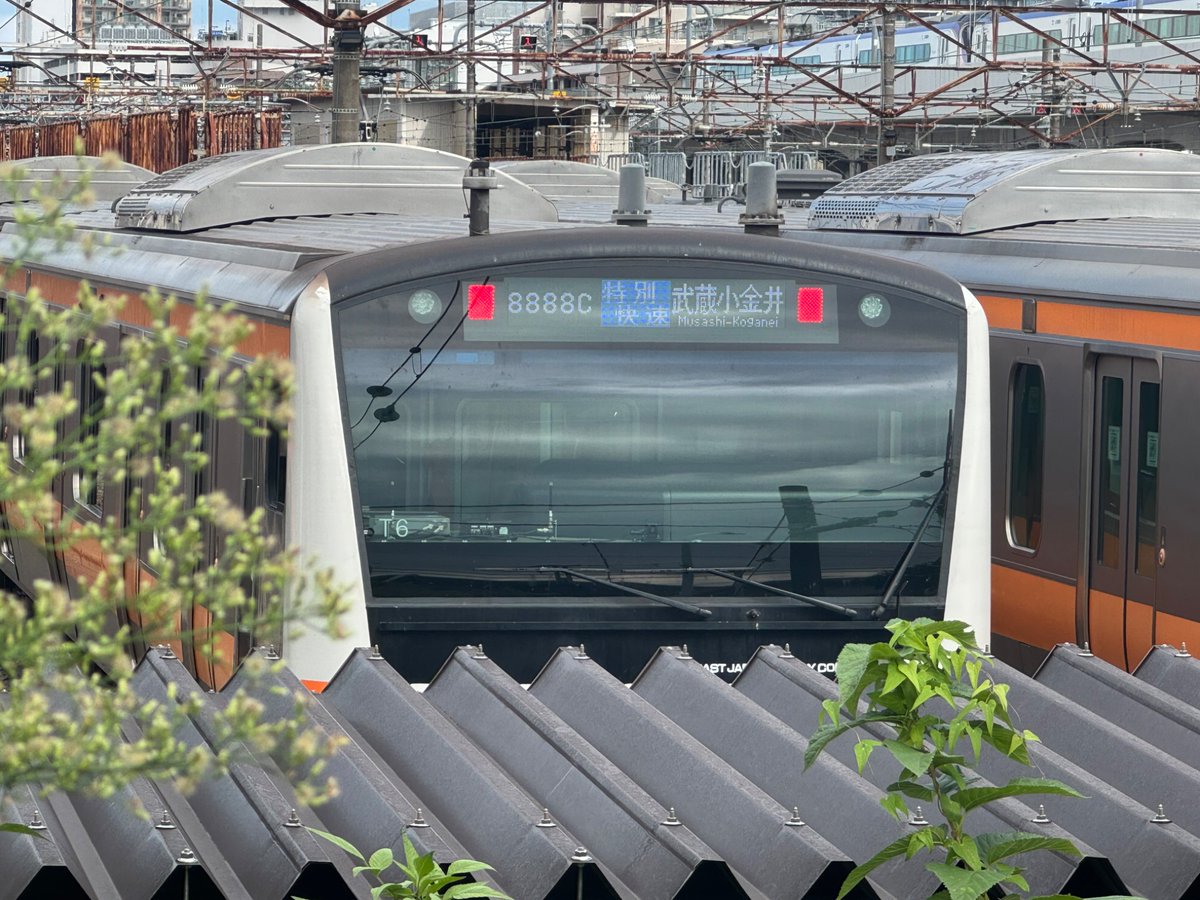 aocunjunta37764's tweet photo. #今日のムコ区

T6編成、T14編成が並んで

【特別快速】武蔵小金井  表示でした。

T6は8888C、T14は8888Bでした。
ミツb.cかよ笑 https://t.co/UyVD7OIT4P