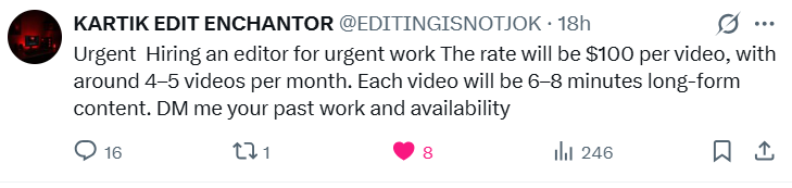 EDITINGISNOTJOK's tweet photo. I have hire someone thanks https://t.co/JyXMqt4W9A