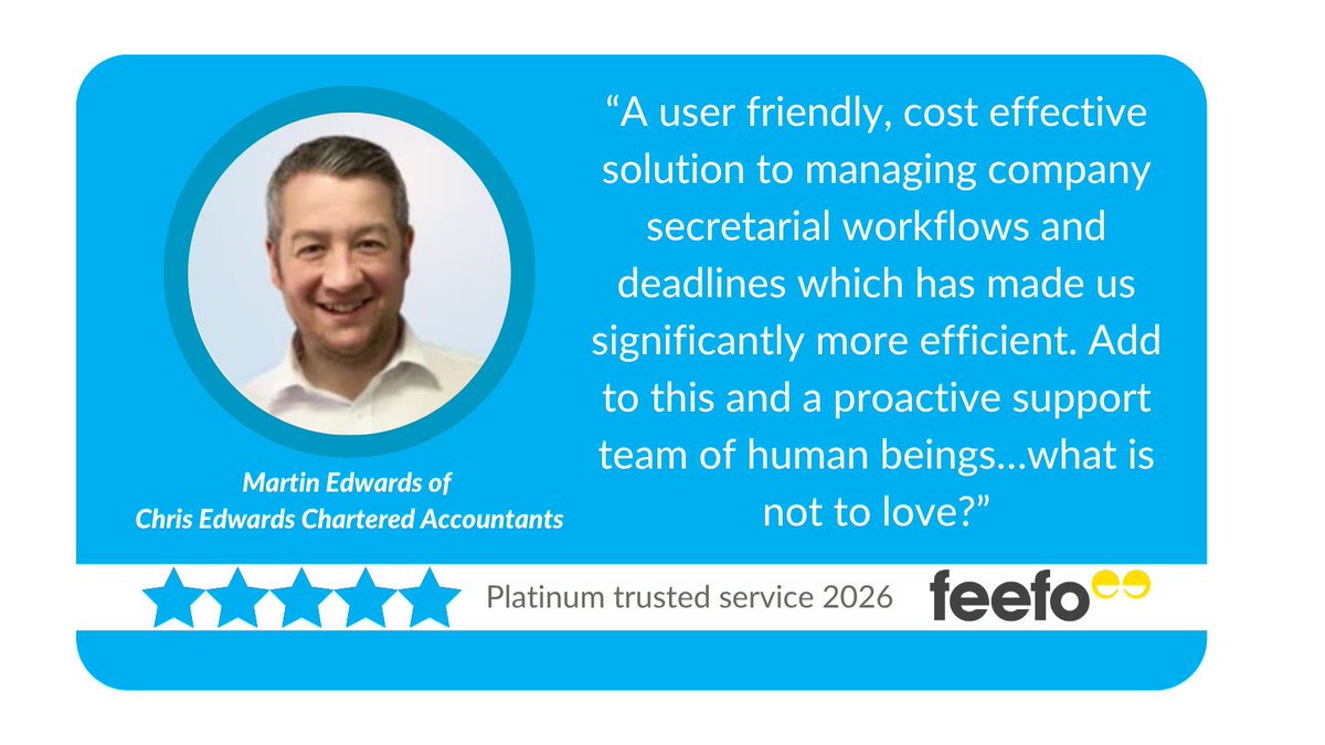InformDirect's tweet photo. User friendly. Cost effective. Built to make company secretarial work easier.

That’s how Martin Edwards of Chris Edwards Chartered Accountants describes his experience with Inform Direct.

See what Inform Direct can do for your practice 👇

https://t.co/VRVQSqSYaz

#Accountants https://t.co/UPgI5B1nVQ