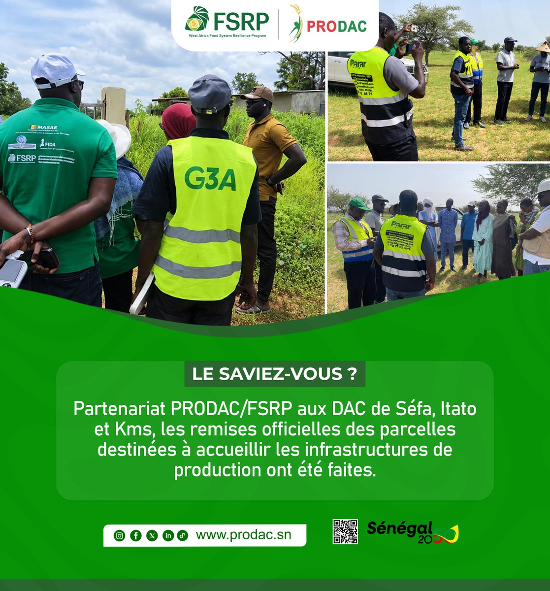ProdacSenegal's tweet photo. Ensemble, avançons avec ambition, détermination et confiance.
Excellente semaine à toutes et à tous !
#Prodac #FSRP https://t.co/WkAkjLkJsc