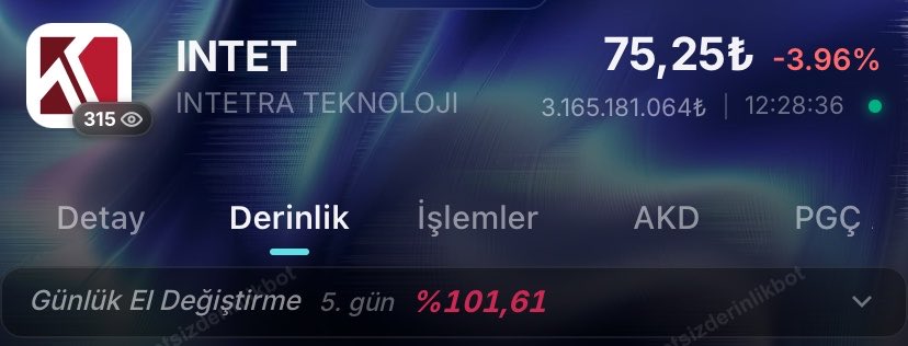 susamsokagi37's tweet photo. #INTET 5. Gün güncel durum

%100 bireysele eşit dağıtılan şirketi üç kuruş kâra satarsanız kimseye laf söylemeyin.

Kurumsal yok, herkes kendi malına sahip çıksaydı tavan bozmadan günlerce gidecekti. Kendi düşen ağlamaz.

Yemeyenin malını da yerler 😁 https://t.co/k3WZfdAk0s