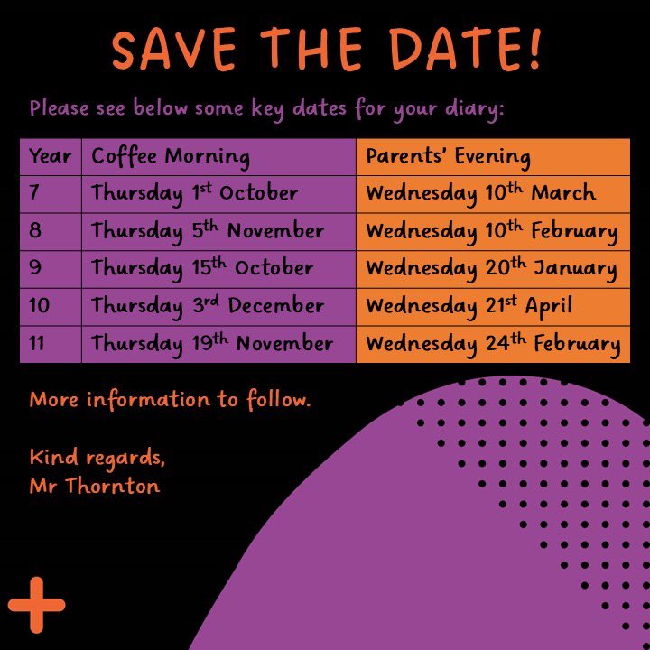 MortimerCC's tweet photo. ποΈπ SAVE THE DATE! πποΈ
ποΈ Please find attached some important dates for your diary for the year ahead! ποΈ
π We look forward to welcoming all families to Mortimer soon! π
#TeamMortimer #KeepingInTouch #BackToSchool #Communication https://t.co/vnLUNquUYy