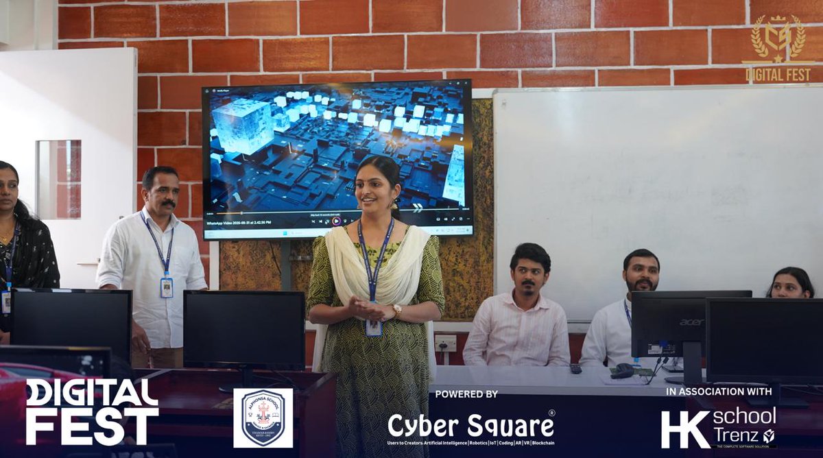 JoinCyberSquare's tweet photo. Celebrating the First Edition Digital Fest at Alphonsa English Medium School, Thamarassery — a vibrant showcase of creativity, curiosity, and digital innovation. 

A memorable celebration of young minds exploring technology, sharing ideas, and creating the future. https://t.co/P5zgwlt0Nb