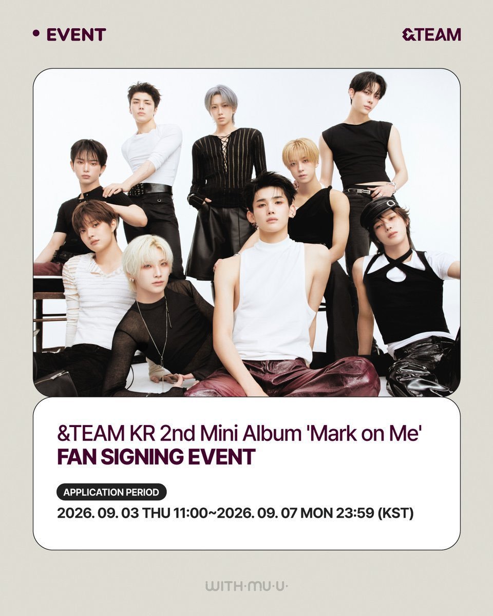 akarinakamura17's tweet photo. 🎫【WTS】&TEAM withmuu 全員対面サイン会 🇰🇷✍️
🗓️締切|9/7 23:59 KST
🗓️9/27|20:00 KST
📍ソウル
🎟️A|当選保証・確定参加権
🎟️B|希望枚数・ボーダー相談
🪪パスポート名義対応
👥単番・連番OK
📩プラン・枚数・支払方法→DM!💌
#andTEAM #withmuu #サイン会代行 #WTS https://t.co/cjWSUN8Zwx