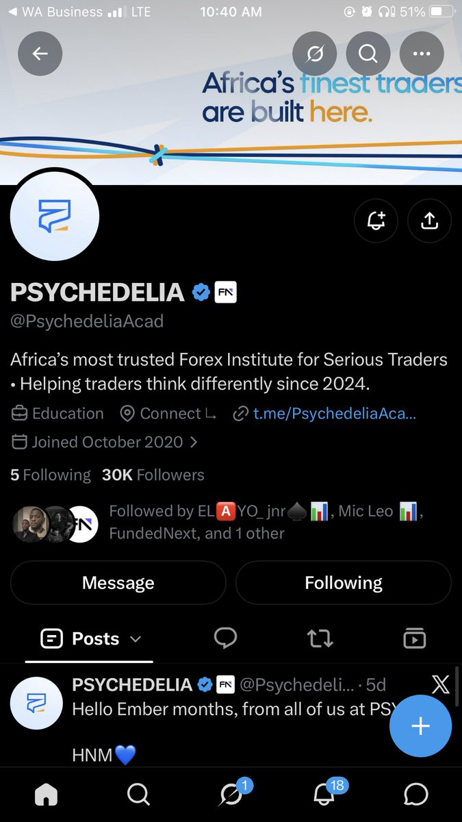 Wealthdoes1's tweet photo. @Techriztm @PsychedeliaAcad @Kelvintalent_ @FundedNext It’s done✅ https://t.co/7GXYUMnTWO