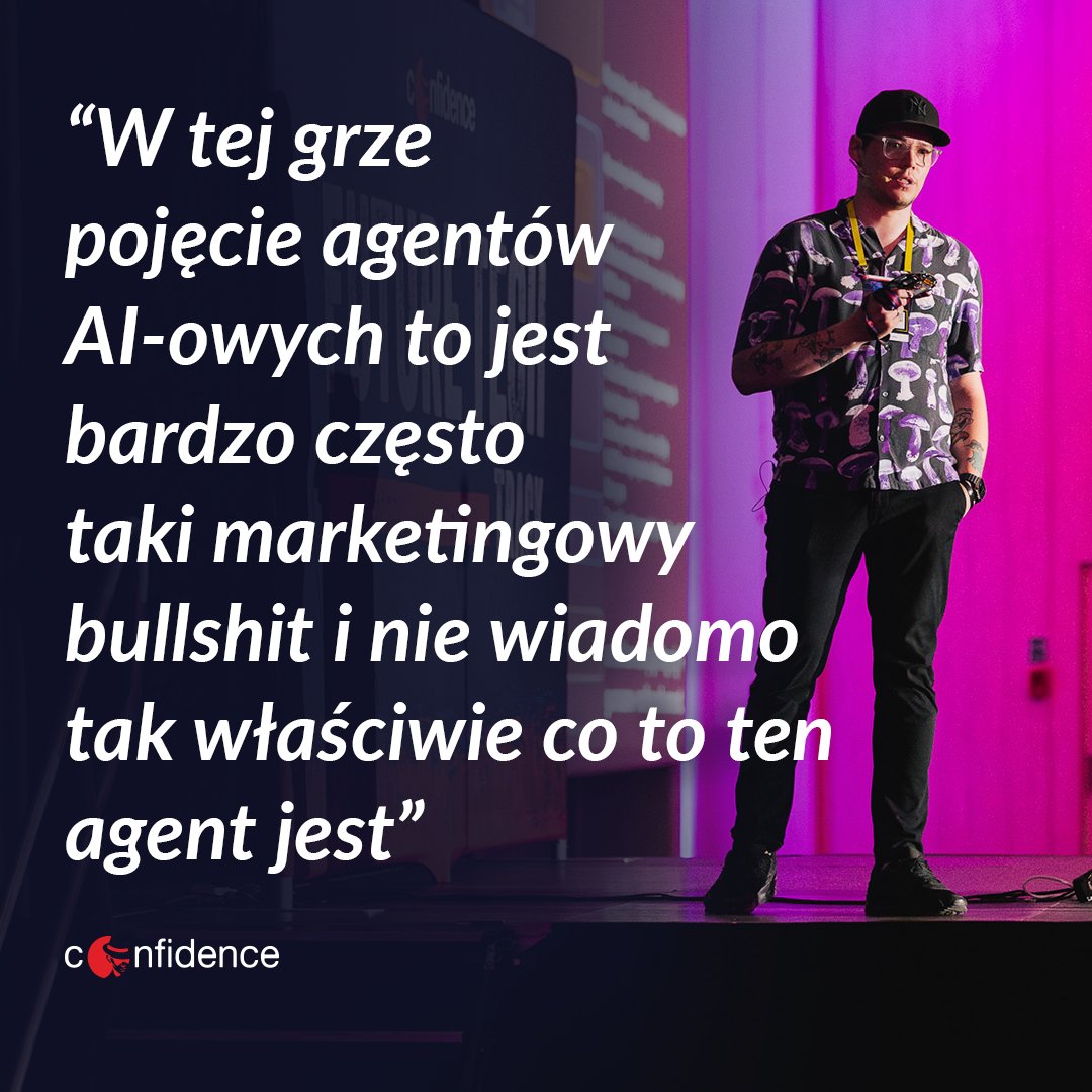 CONFidenceConf's tweet photo. 🚀 Agenci AI to często marketingowy bullshit - twierdzi Stanisław Kozioł.
Obejrzyj prelekcję i dowiedz się, jak wdrożyć MCP Gateway, aby kontrolować każde wywołanie narzędzi i zyskać pełny audyt działań AI.
👉https://t.co/MAlQo2vxpH https://t.co/5vepqNlRVa