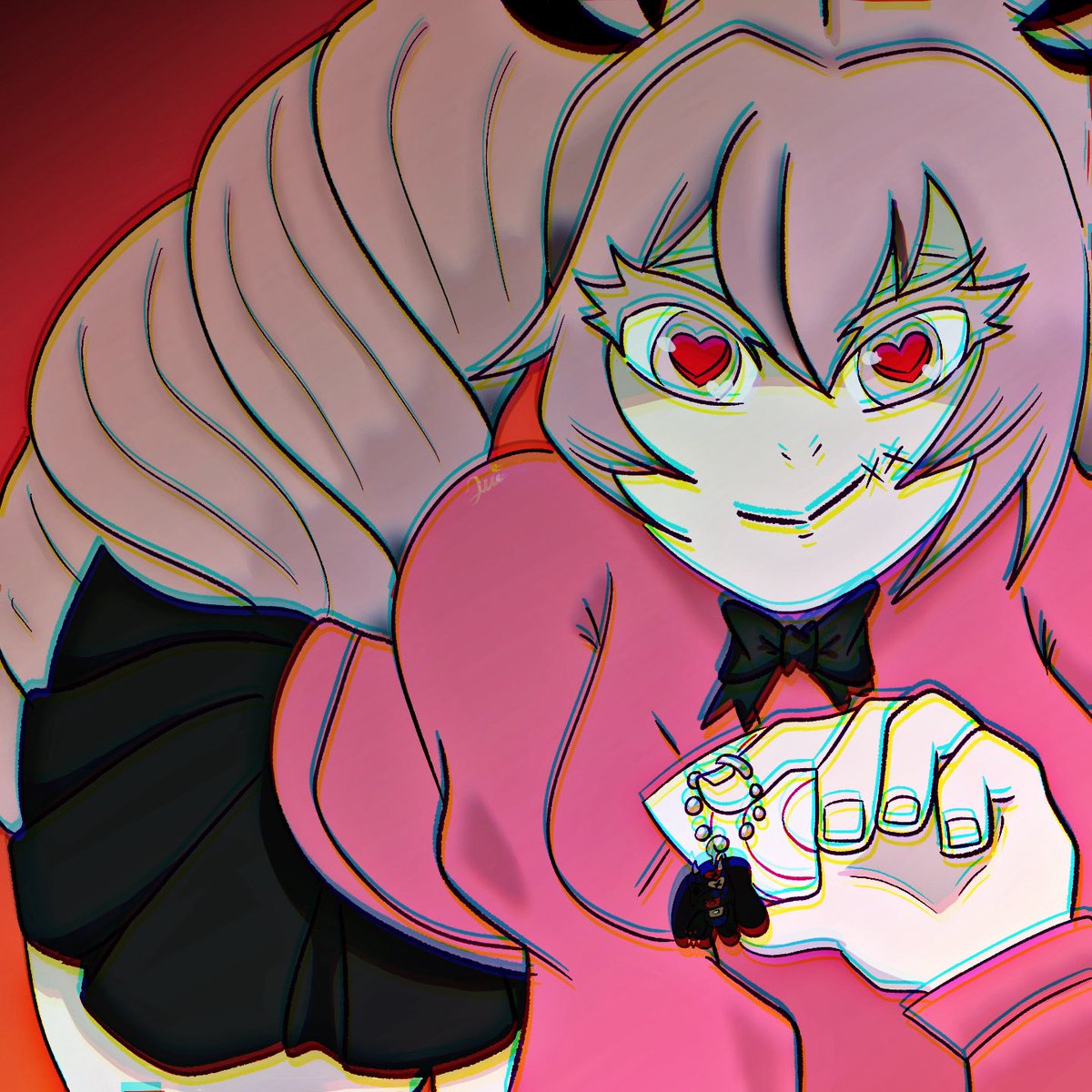 quirklessquinn's tweet photo. #oc #art #pink #yandere https://t.co/g0TCeMSyAm