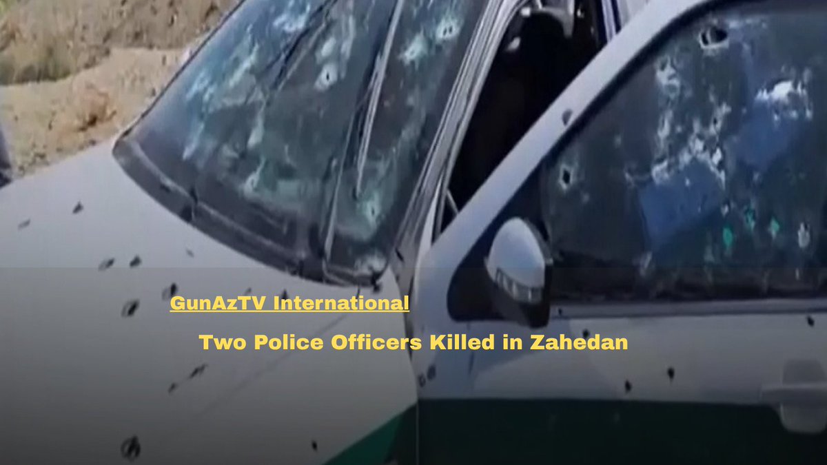 GunaztvEnglish's tweet photo. 🔴On September 6, unidentified gunmen attacked a police vehicle in the Zahedan district of Sistan and Baluchestan province.

🔗 https://t.co/3lRYKqlBur https://t.co/dYeHLr2I7P
