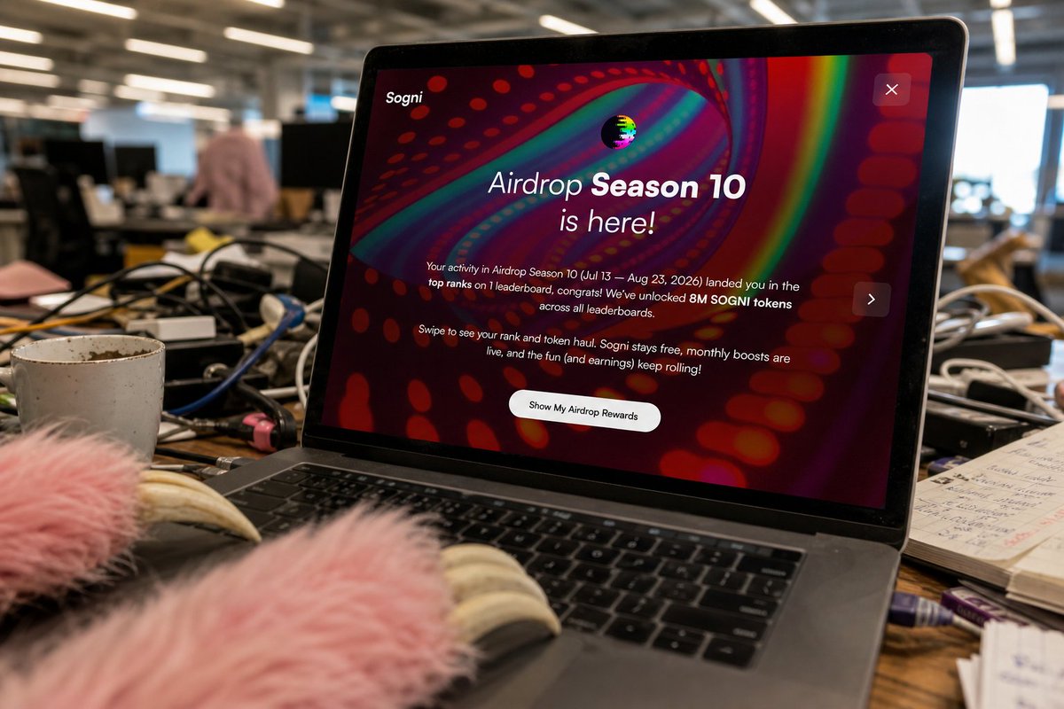 Sogni_Protocol's tweet photo. Season 10 rewards are in 🔔

A total of 8,000,000 SOGNI is going out to the community:

- Stakers: 3,200,000 SOGNI (40%), all 280 participants

- Ambassadors: 2,000,000 SOGNI (25%), all 1,583 participants

- Artists: 1,600,000 SOGNI (20%), top 200

- Worker Subscription bonus: 1,200,000 SOGNI (15%), 43 credited wallets

The worker bonus is based on the finalized Season 10 totals from July 13 to August 24, 2026 UTC: 1,374,966 jobs and 17,426,555.69 points.

Congratulations to everyone who took part in Season 10! Thank you for staking, creating, and powering the network! 🎊