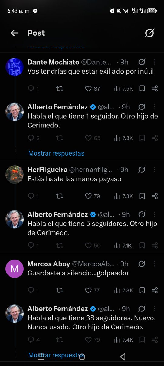ElGamm_77's tweet photo. Se cansaba de spamear lo mismo en todos los twits que lo criticaban, pero los otros eran bots. 🙄 Viejo Gaga @alferdez https://t.co/O2MJzS9Y9b