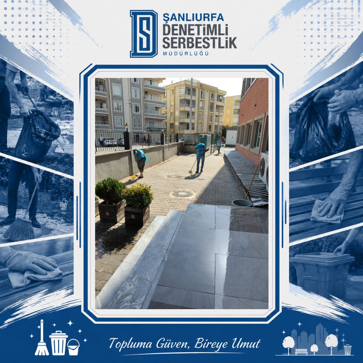 sanliurfads's tweet photo. 📍Kamu Hizmetlerine Katkımız Sürüyor

⚖️ Şanlıurfa Adliyesi Ek Hizmet Binalarında gerçekleştirilen temizlik faaliyetleriyle, kamu hizmetlerinin daha düzenli ve sağlıklı çalışma ortamlarında sürdürülmesine katkı sağlıyoruz. 

#ToplumaGüvenBireyeUmut https://t.co/S4H7ZfxkrH