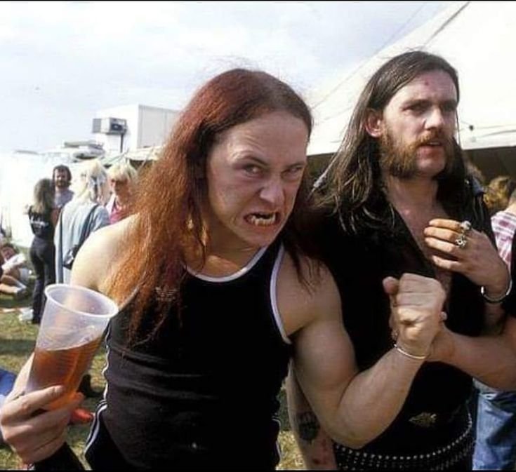 BMplusLegions's tweet photo. Cronos &amp; Lemmy https://t.co/EwQxX1iOXB